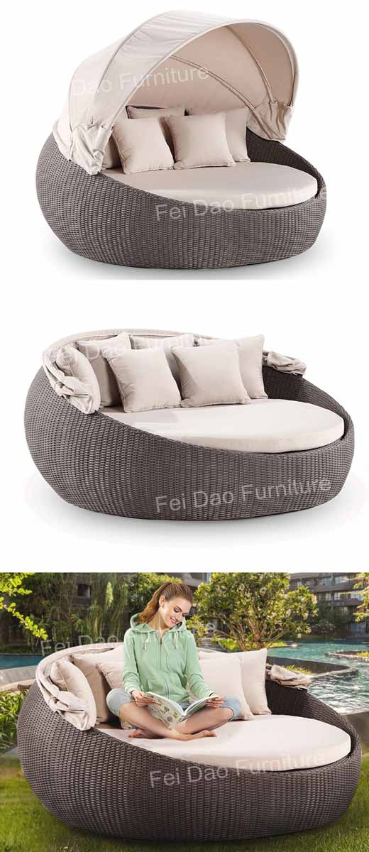 Outdoor round daybed