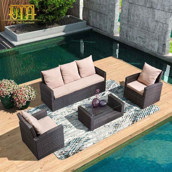 Rattan sofa set