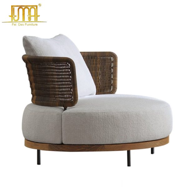 Teak Outdoor Sofa Lounge Sofa Chaise Set - Feidao Furniture