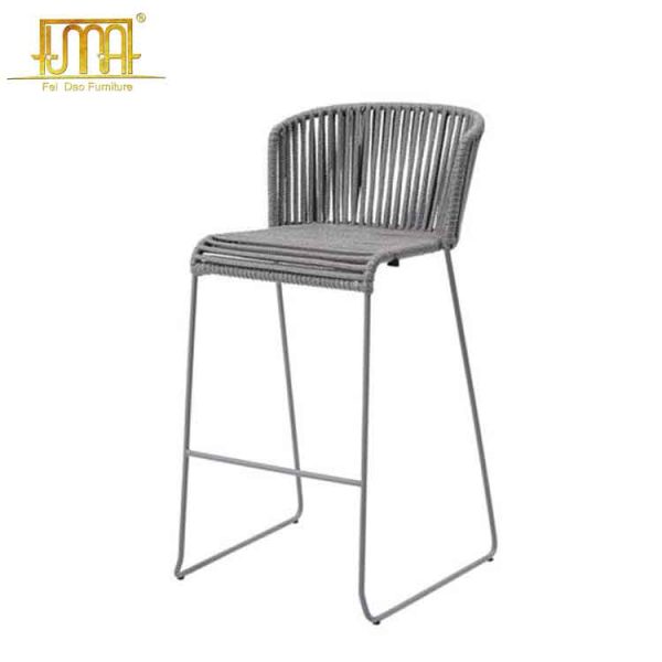 Metal outdoor bar stool