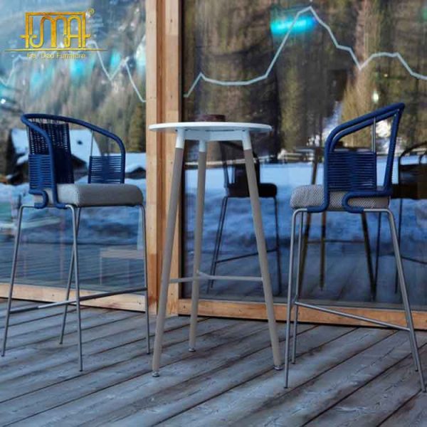 Plastic outdoor bar stools