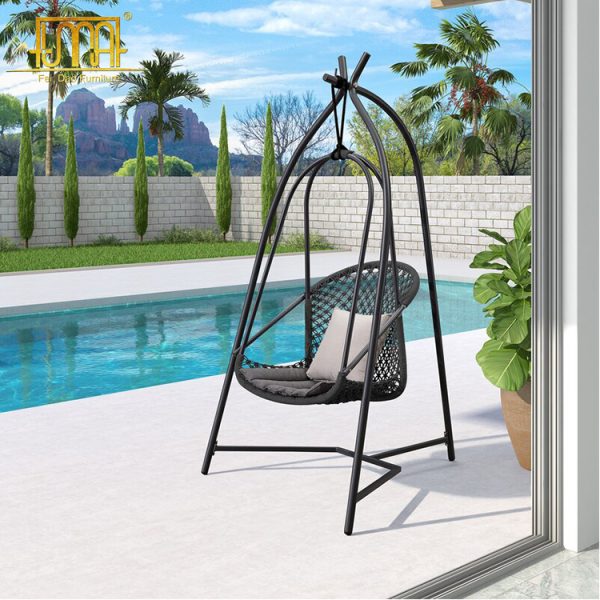 Hanging chair with stand