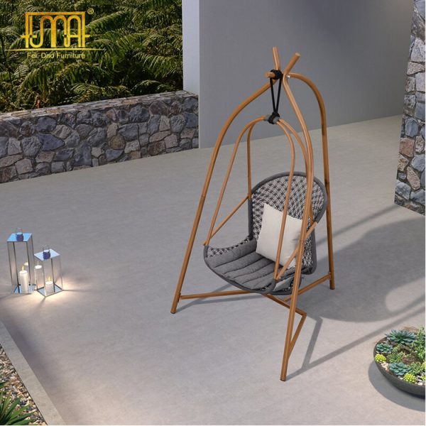 Hanging chair with stand