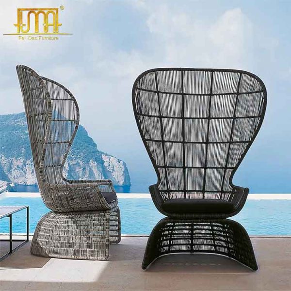 Wicker chair for patio