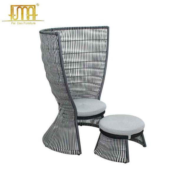Leisure chair with ottoman