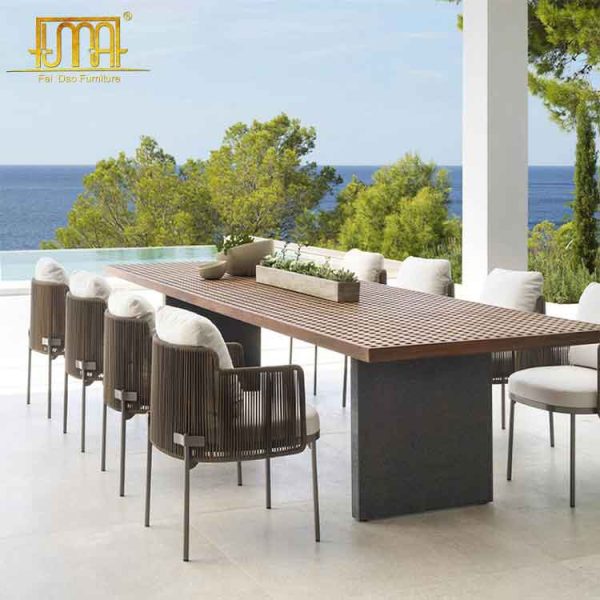 Modern outdoor dining set