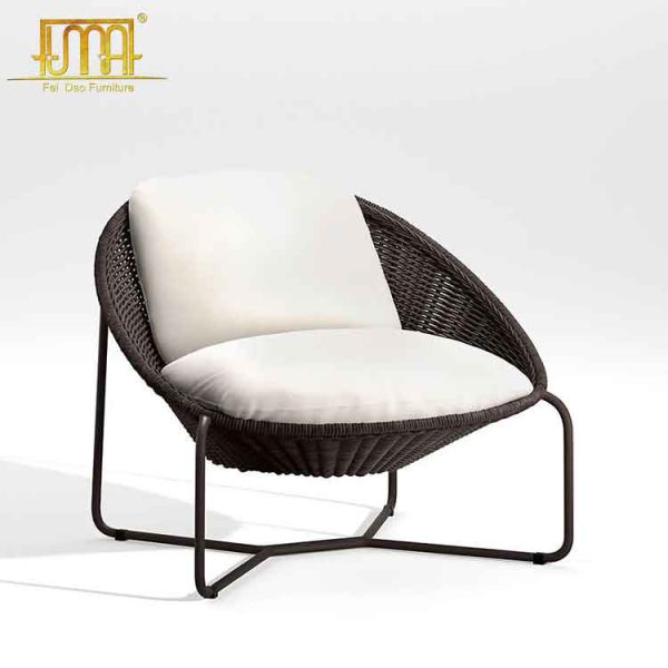 Morocco Graphite Oval Chair