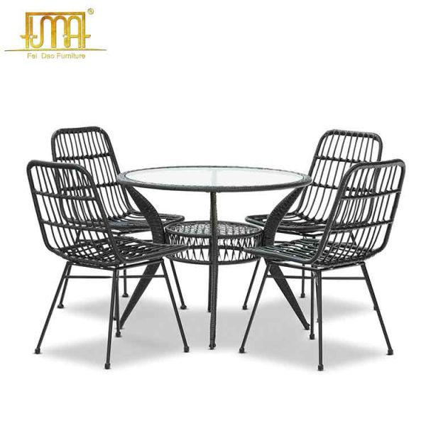 Aluminum patio dining set