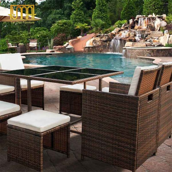 9 piece outdoor dining set