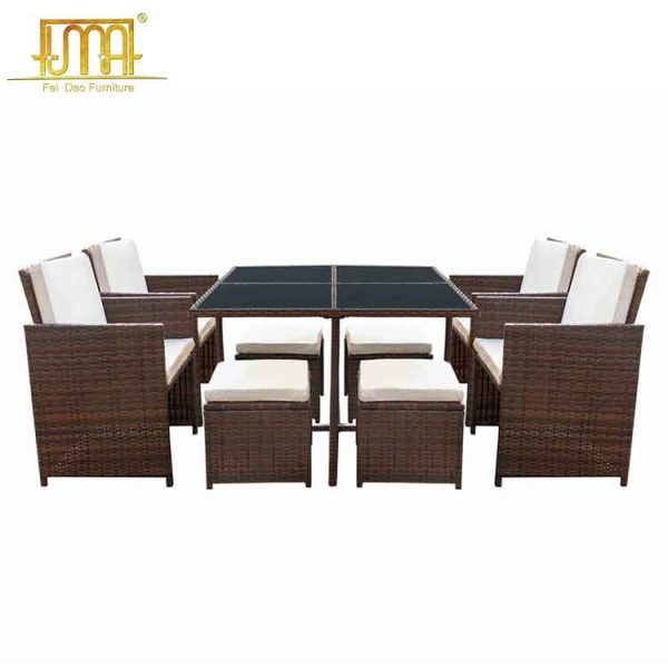 9 piece outdoor dining set