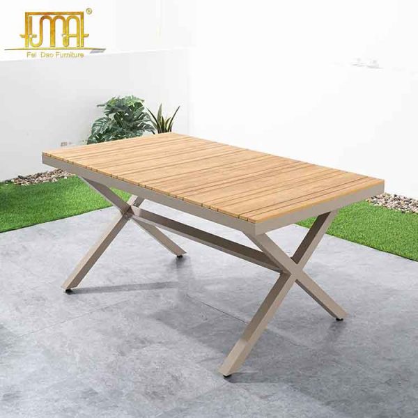 Wooden outdoor dining set