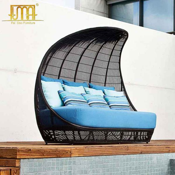 Black daybed outdoor