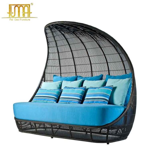 Black daybed outdoor