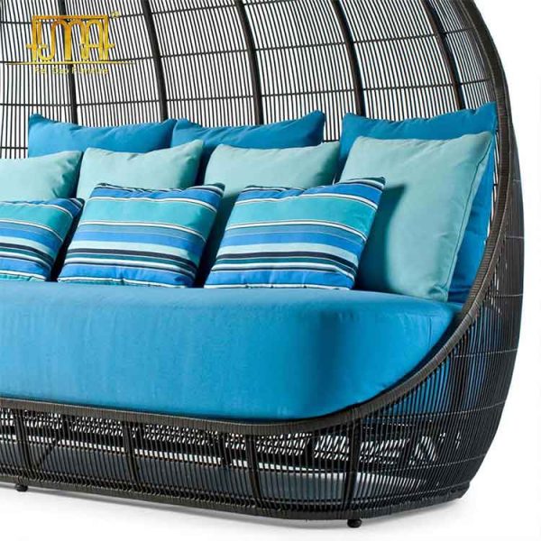 Black daybed outdoor