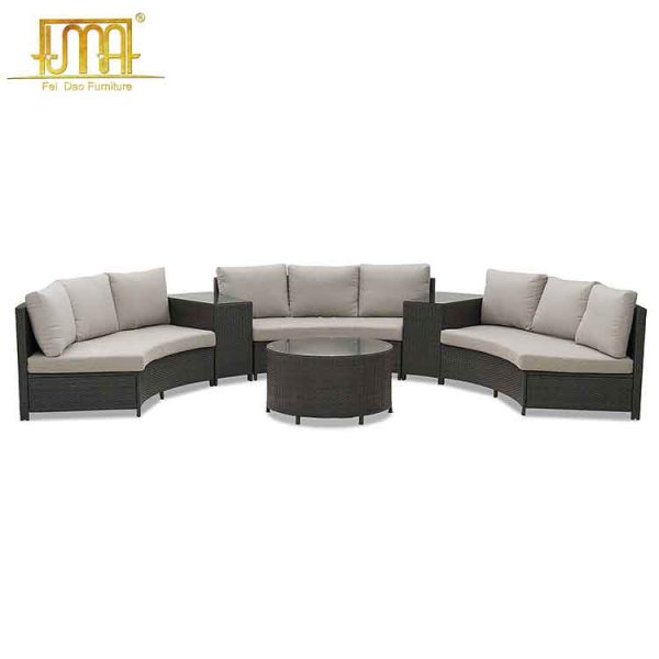 Outdoor patio wicker rattan sofa