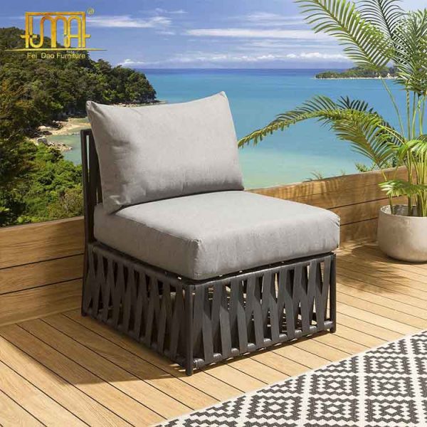 Rattan corner sofa