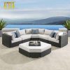 Rattan sectional sofa