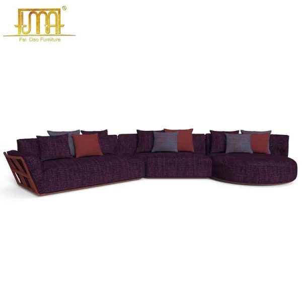 Scacco burgundy sofa