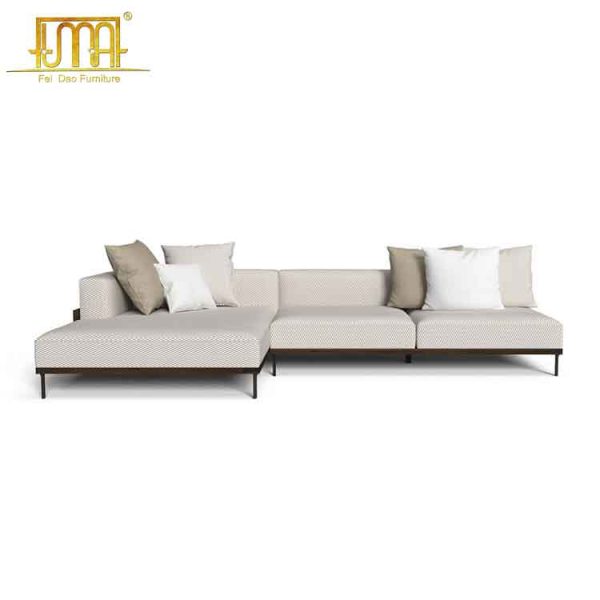 Teak sectional sofa