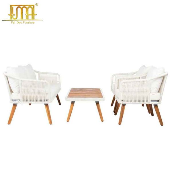 Outdoor teak sofa set