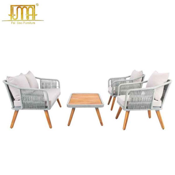 Outdoor teak sofa set