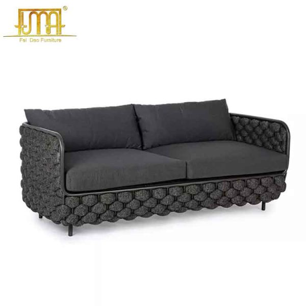Thick rope woven sofa
