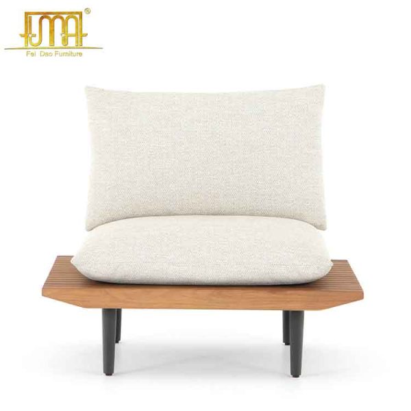 Teak patio sofa