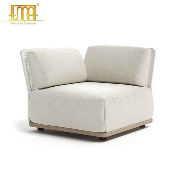 Modern teak sofa