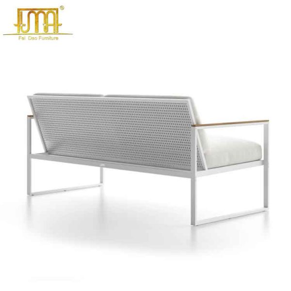 Aluminum patio sofa