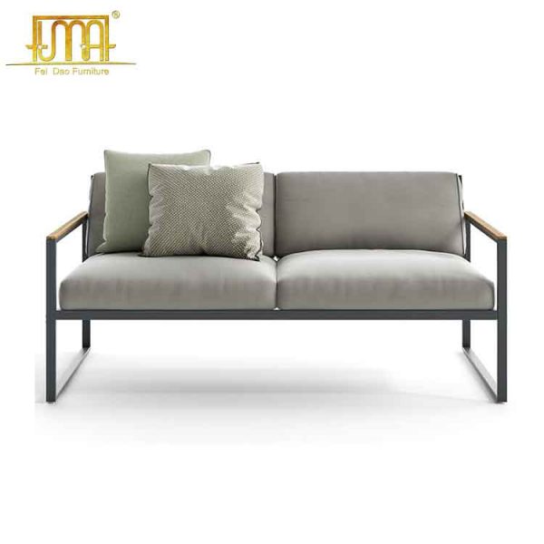 Aluminum patio sofa