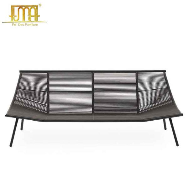 Aluminum frame outdoor sofa