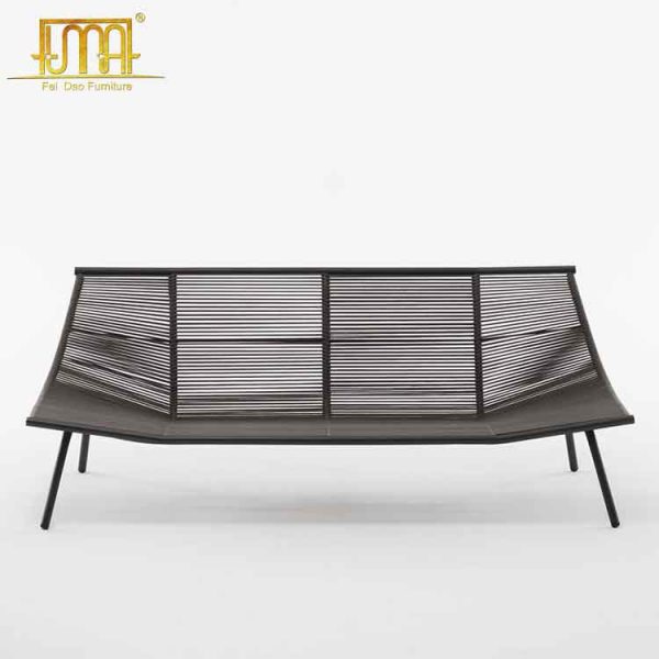 Aluminum frame outdoor sofa