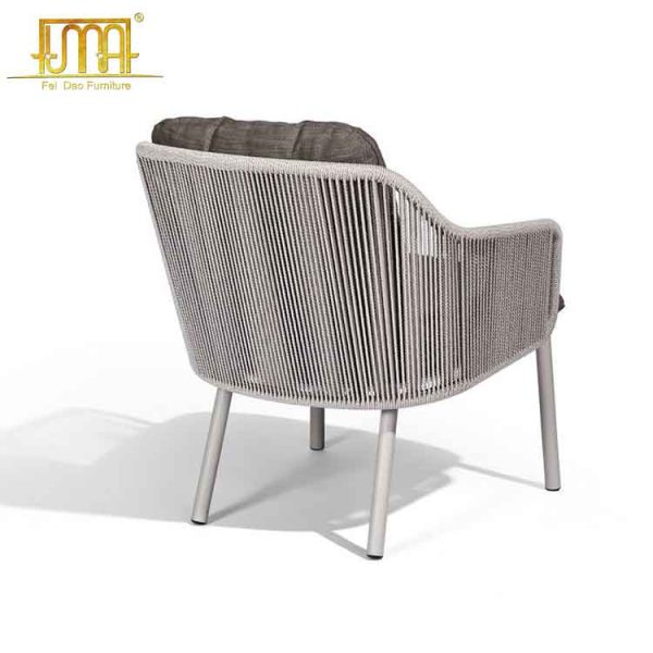 Aluminum garden armchair