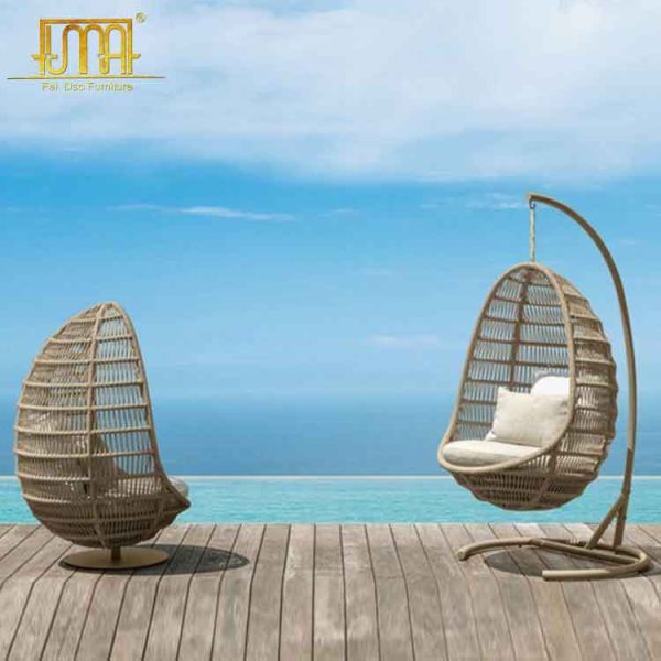 Nautical rope garden armchair