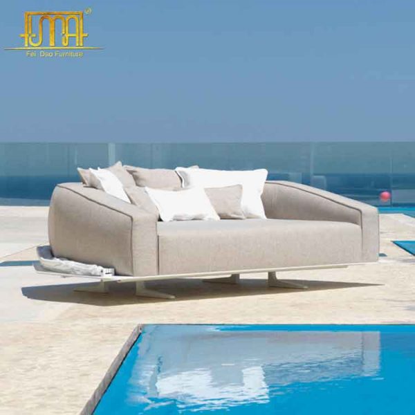 Modern outdoor daybed with canopy