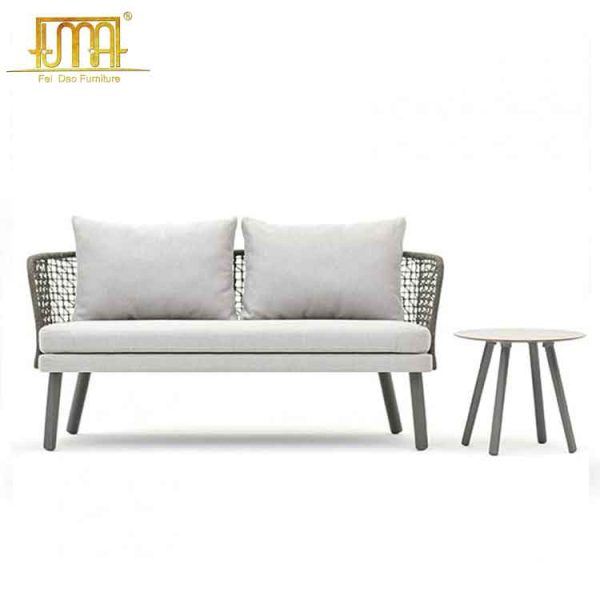 Outdoor wicker sofa set