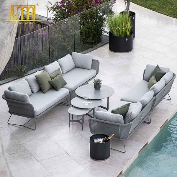 Aluminum outdoor sofas