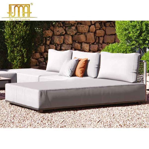 Outdoor upholstered sofa