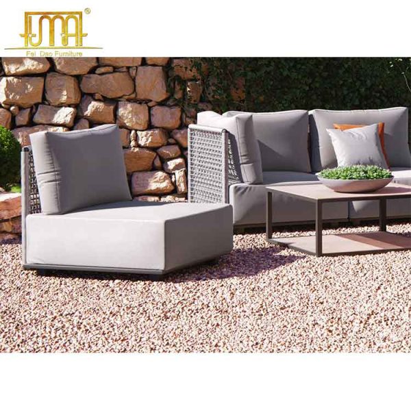 Outdoor upholstered sofa