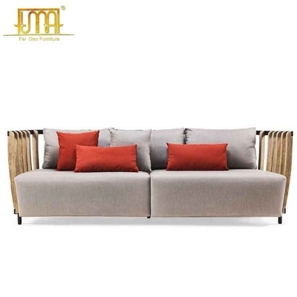 Teak modular sofa