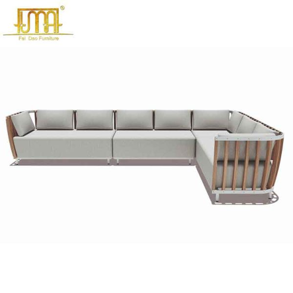 Teak modular sofa