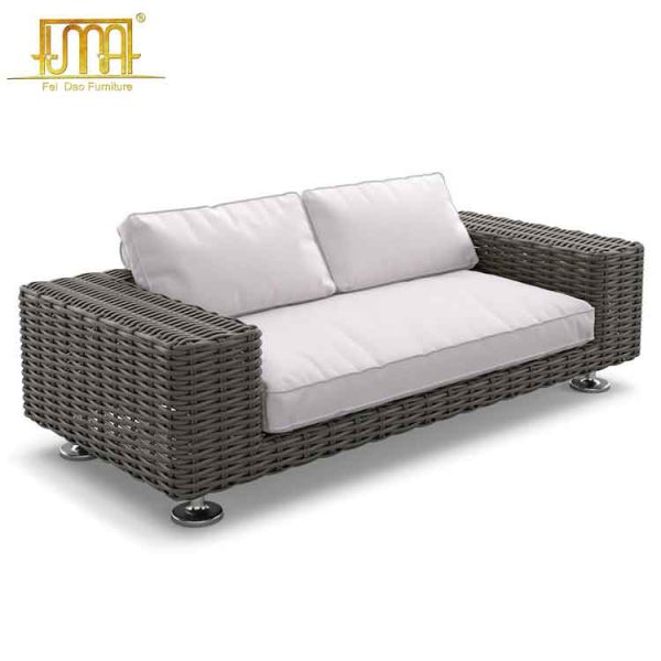 Thick wicker sofas