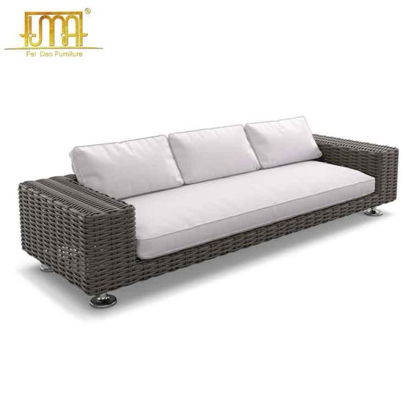 Thick wicker sofas