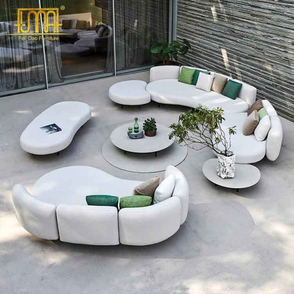 Modern Curved Outdoor Sofa