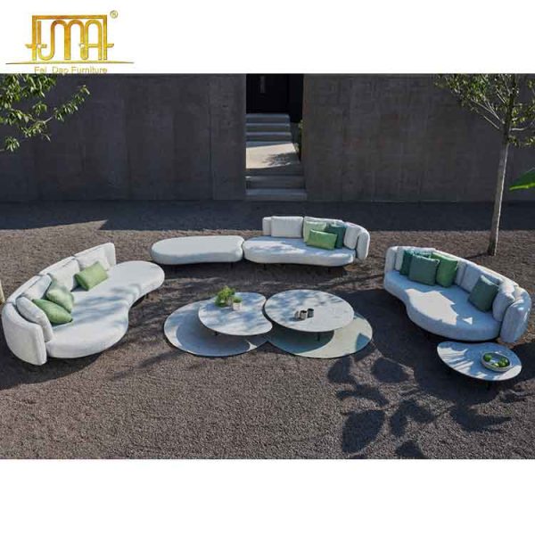 Aluminum patio furniture sofa