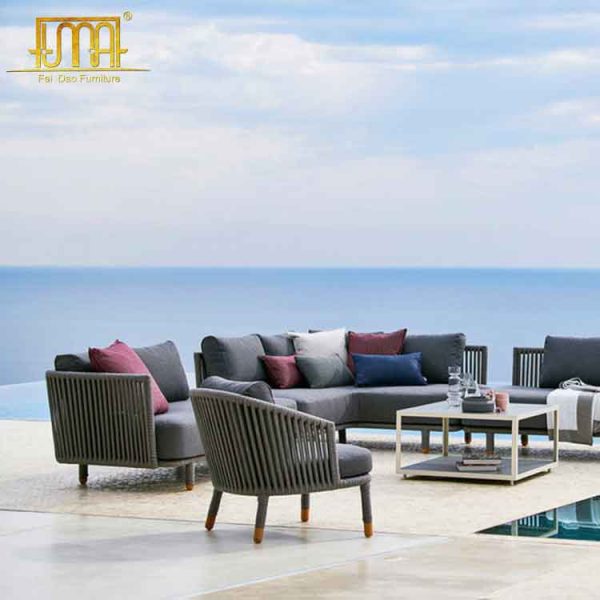 Outdoor patio furniture sofa