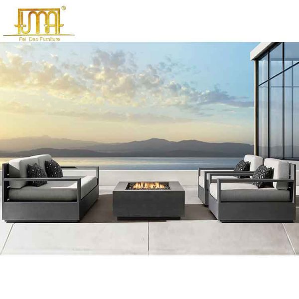 Contemporary outdoor sofa set