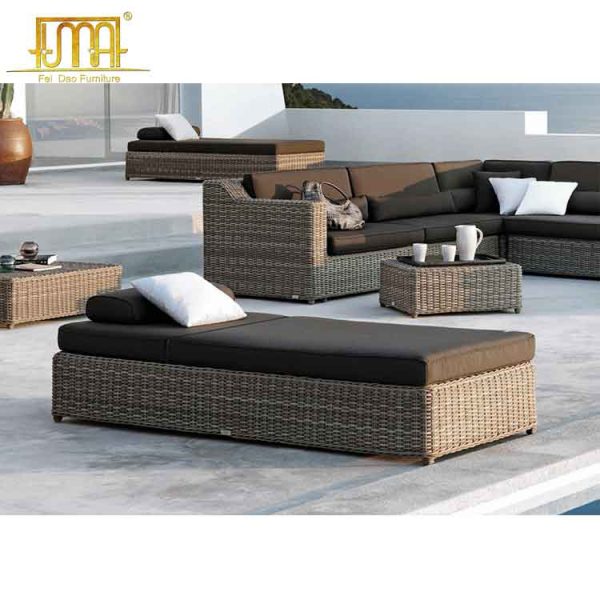 Rattan sun lounger uk