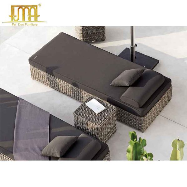 Rattan sun lounger uk