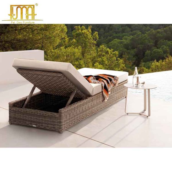 Rattan sun lounger uk